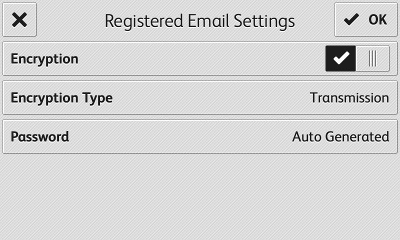 RMail app geregistreerde e-mail weergave screenshot